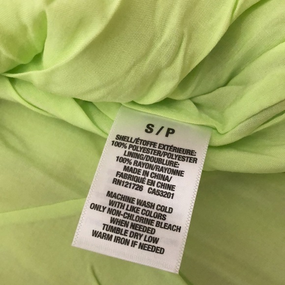 Aeropostale Skirt Foldover Waist in Yellow Green Size Small - Picture 16 of 17